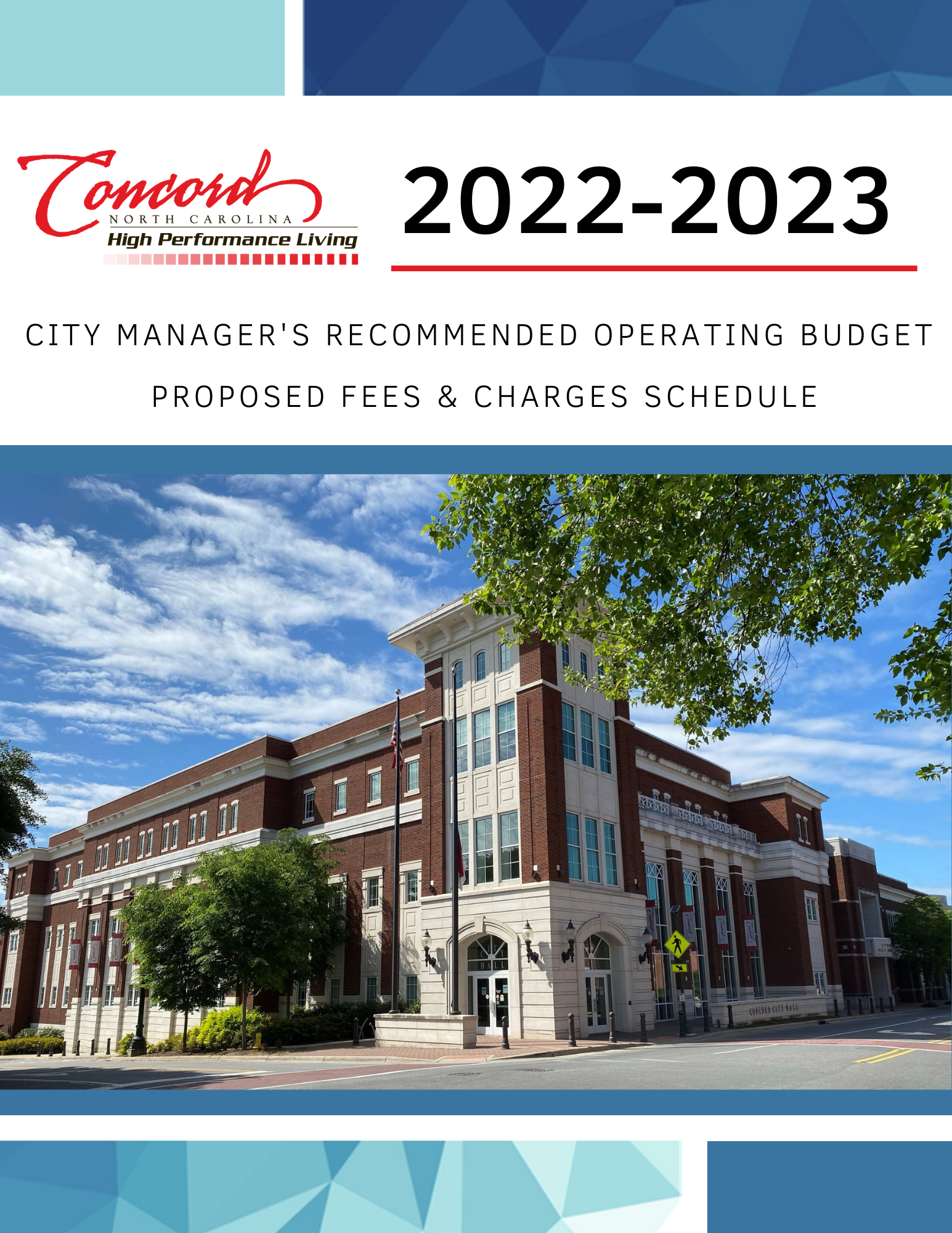 FY 2022-2023 Recommended Budget Cover